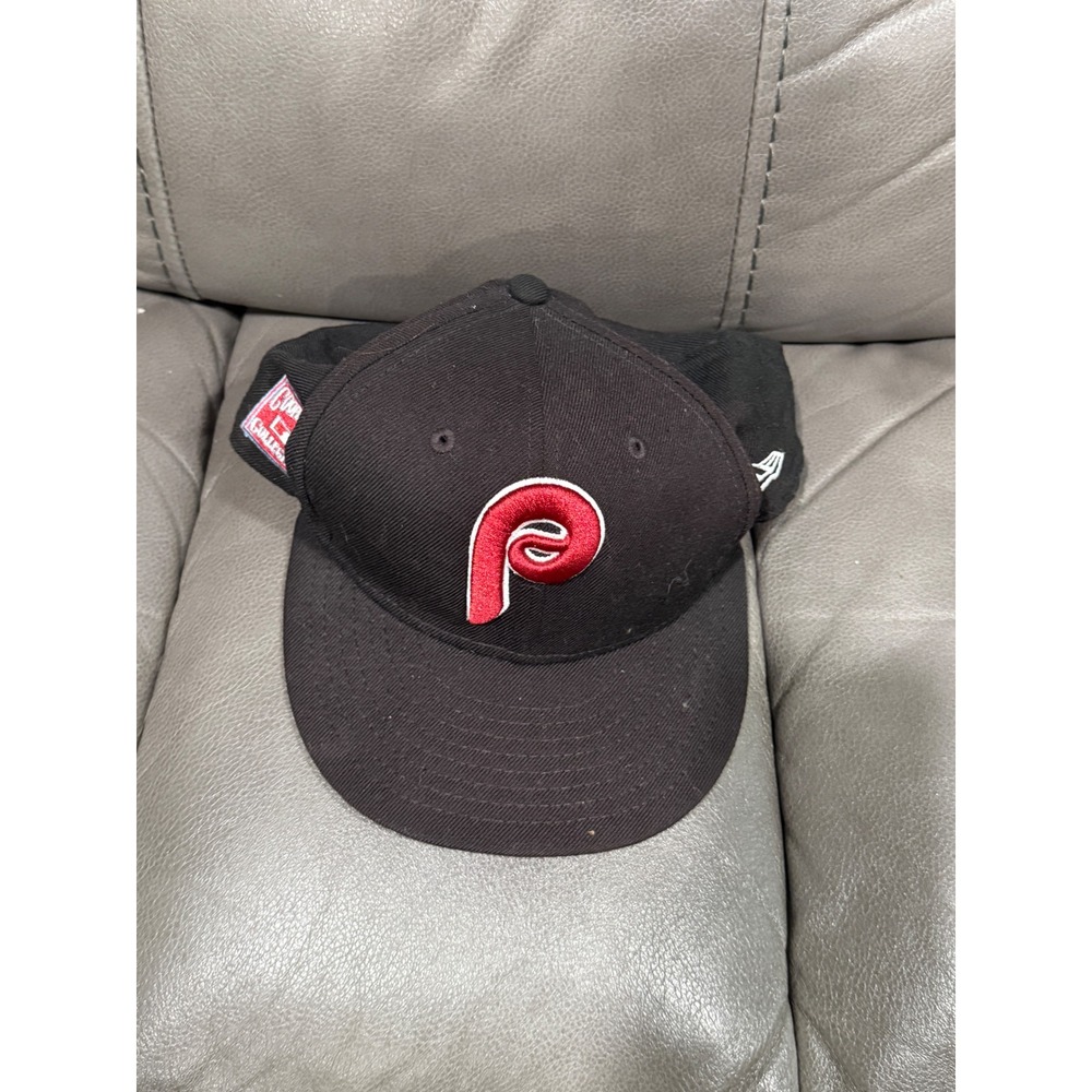 New Era 59FIFTY Philadelphia Phillies Cooperstown Collection Fitted Black 7 3/4